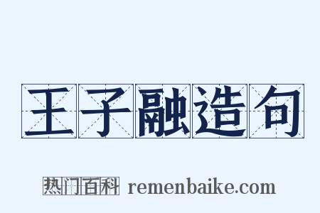 王子融造句是什么意思的图片